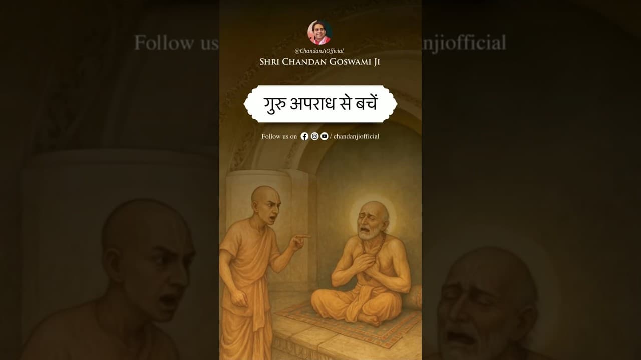गुरु अपराध से बचें ! #chandangoswami #shorts